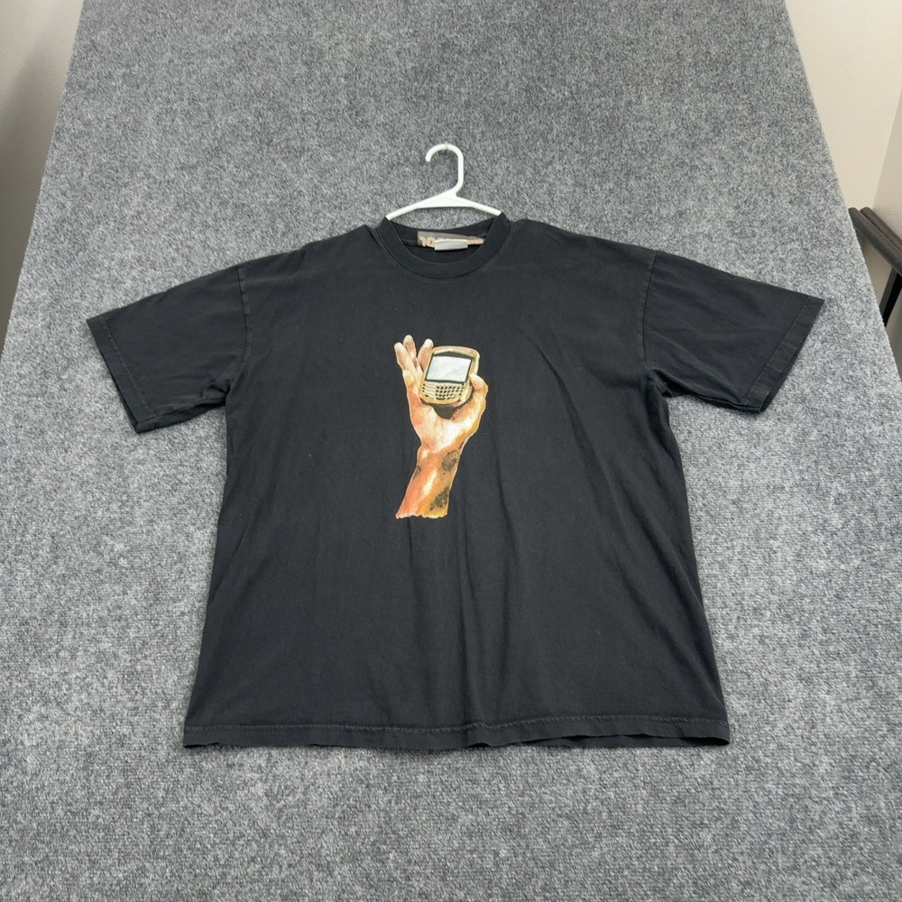 Joopiter T Shirt Mens XL Black Cotton Blackberry Graphic Pharrell Williams